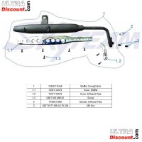 Auspuff für Dax Skyteam Skymax 125cc Euro4 Bilder 1