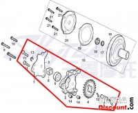 Ölpumpe für Motoren 125ccm für Bubbly Skyteam