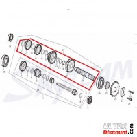 Zwischenwelle für Motoren 50-125cc für Trex Skyteam Bilder 1