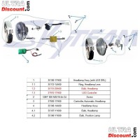 Frontscheinwerfer LED für Dax Skyteam Skymax 50-125cc Euro4 Bilder 1