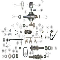 Mutter für Antriebsritzel Quad Shineray 300STE - ST-4E Bilder 3