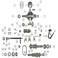 Mutter für Antriebsritzel Quad Shineray 300STE - ST-4E