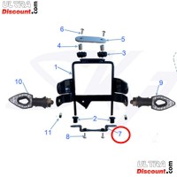 Untere Halterung des Scheinwerfers Skymax 50 ccm - 125 ccm (Schwarz)