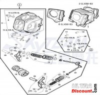 Kipphebelplatten 50-125cc für Teile PBR Skyteam