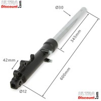 Paar Gabelarme Ø30 fur Dax Skyteam Skymax SCHWARZ Bilder 1