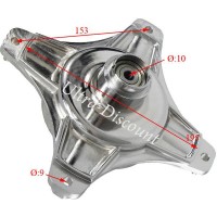 Radnabe Tuning vorn-hinten 10mm für Dax 50 ccm bis 125 ccm (Nickel )