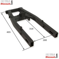 Schwingarm +3cm Scheibenbremse für PBR 50 ccm bis 125 ccm (Schwarz) Bilder 1