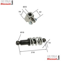 Schwingarm einteilig Tuning aus Alu für Monkey - Gorilla