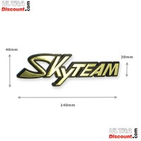 Plastikaufkleber mit SkyTeam-Logo für Dax Skymax Tank