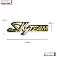 Plastikaufkleber mit SkyTeam-Logo für Skymini Tank