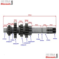 Primärachse für Getriebe Quad Shineray 300STE