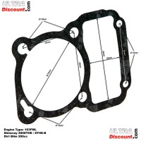 Zylinderfußdichtung für Motor 200 ccm Shineray