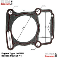 Fußdichtung für Quad Bashan Motor 250ccm (BS250S-11)