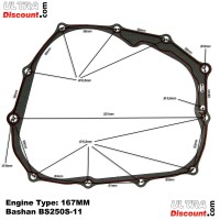 Dichtungssatz für Bashan 250 ccm (BS250S-11) Bilder 2