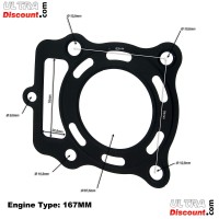 Zylinderkopfdichtung für Quad Bashan 250ccm (BS250S-11) Bilder 1
