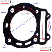 Zylinderkopfdichtung für Quads Shineray 250ST-9C (Motor172MM)