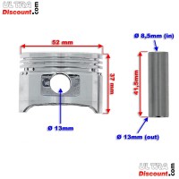 Zylinder-Set aus Aluminium für ATV 110ccm ( 1P52FMH )