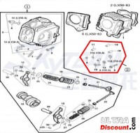 Zubehörteile Zylinderkopf für Motoren für PBR Skyteam 50ccm