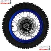 Rad hinten 12'', blau, (Spikes 12 mm) für dirt bike AGB27