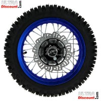 Rad hinten 12'', blau, (Spikes 12 mm) für dirt bike AGB27 Bilder 1