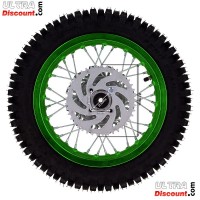 Rad hinten 12'', grün, (Spikes 12 mm) für dirt bike AGB27 Bilder 2