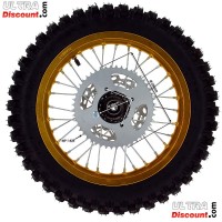Rad hinten komplett 14'', gold, für dirt bike AGB30 Bilder 2