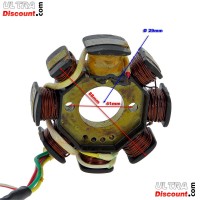 Stator für chinesischen Skooter 50 ccm, 4-Taktmotor (5 Kabel)