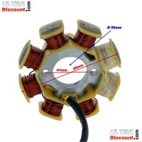 Stator für chinesischen Skooter 50 ccm, 4-Taktmotor (4 Kabel) Bilder 1