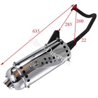 Auspuff Motorroller 50 ccm (4-Takt Motor, typ 1) Bilder 1