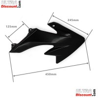 Verkleidung anbringend dirt bike CRZ, schwarz Bilder 2