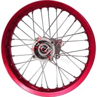 Felge hinten 14', rot, für dirt bike AGB30 (Ø:12mm,Typ 4)