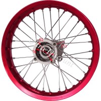 Felge hinten 14', rot, für dirt bike AGB30 (Ø:12mm,Typ 4) Bilder 1