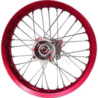 Felge hinten 14'', rot, für dirt bike AGB30 (Ø : 15mm,Typ 4)