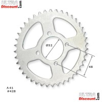 Kettenkranz, verstärkt, 41 Z 428 für dirt bike (Typ 2)