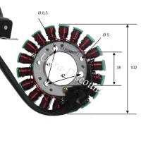 Stator für Quad Shineray 300ccm (XY300STE - XY300ST-4E) Bilder 1