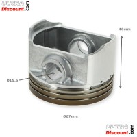 Kolben-kit Mikrobogen Oxydation für Quad Bashan 250ccm (BS250S-11B) Bilder 1