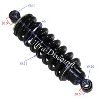 Stoßdämpfer hinten schwarz für Quad 200 ccm (250 mm) Bilder 1