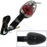 Blinker (Paar) aus Kohlenfaser für Motorroller Baotian BT49QT-11