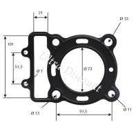 Zylinderkopfdichtung für Quad-Motor Shineray 300 ccm (XY300ST-5E)