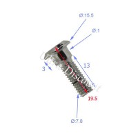 Befestigungsschraube Bremsscheibe Quad Shineray 250 ccm (19.5mm)
