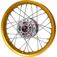 Felge vorn 12'', Gold, für dirt bike