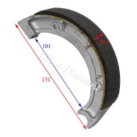 Bremsbacken hinten für Quad Bashan 200ccm (BS200S-3)