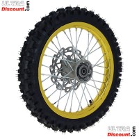 Rad vorn komplett 14'', gold, für dirt bike AGB29