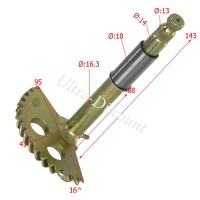 Kickstarterachse für Shineray Quad 200 ccm (XY200ST-6A) Bilder 1