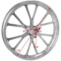 Felge vorn 10''  für Pocket bike cross (Typ 2) Bilder 1