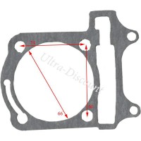 Zylinderfußdichtung für Shineray Motor 200 ccm (XY200ST9) Bilder 1