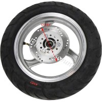 Rad vorn komplett für chinesischen Skooter (Silber - typ 2) Bilder 1