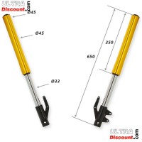 Gabelholme für Dirt Bike Gold (650mm) Bilder 1