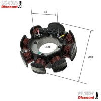 Vertikalmotor Stator 125, 150, 200, 250 Lifan Bilder 1