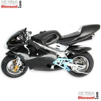 Pocket Bike 49cc schwarz mit Frontoptik